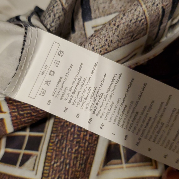 Euro Pillow Cover 35 x 29 Netherlands Flemish Houses Dutch Horizon L👀K - Picture 11 of 12